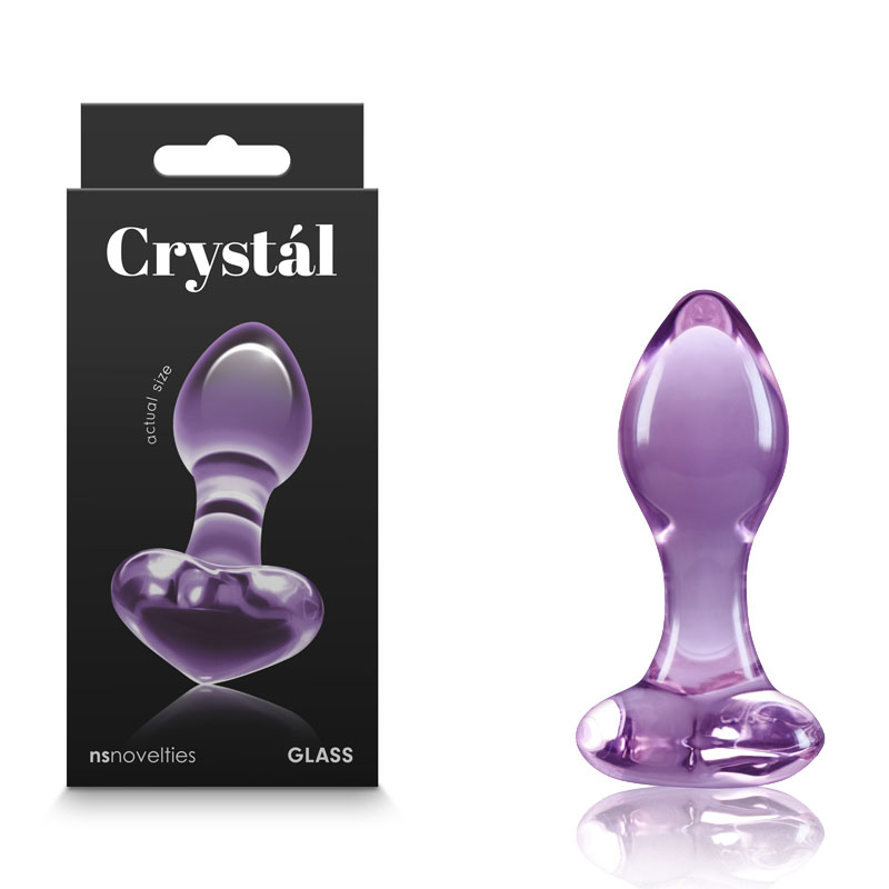 Crystal Heart - Purple
